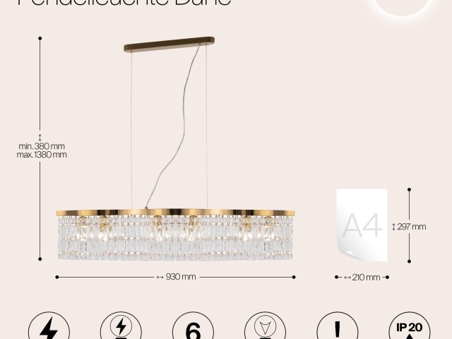 Подвесной светильник Maytoni DIA005PL-06G фото:12