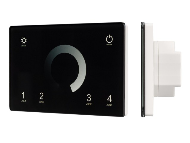 Панель Sens SMART-P79-DIM Black (230V, 4 зоны, 2.4G) (Arlight, IP20 Пластик, 5 лет) фото:2