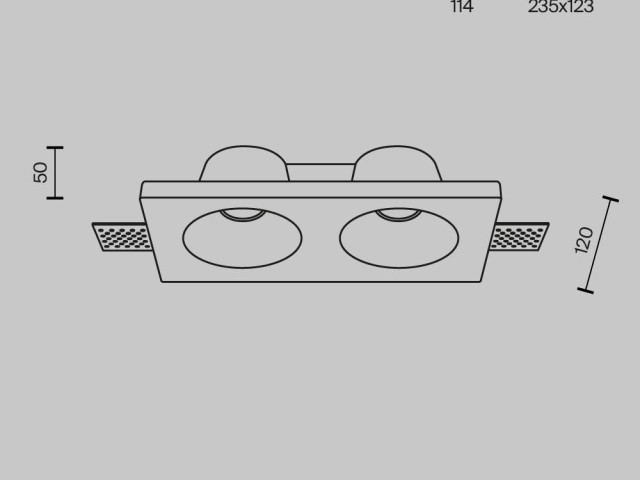 Встраиваемый светильник Technical DL002-DW-02-W фото:1