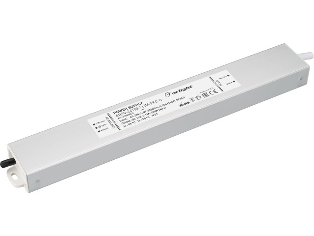 Блок питания ARPV-24100-SLIM-PFC-B (24V, 4.2A, 100W) (Arlight, IP67 Металл, 3 года) фото:1