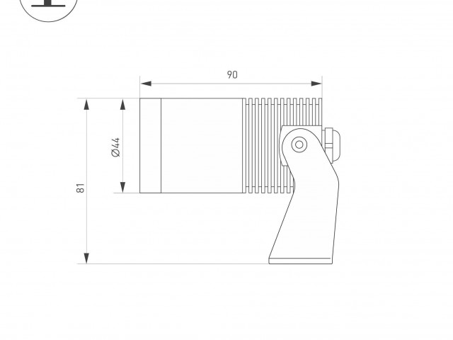 Светильник ALT-RAY-R44-8W Day4000 (RS, 33 deg, 230V) (Arlight, IP67 Металл, 3 года) фото:2