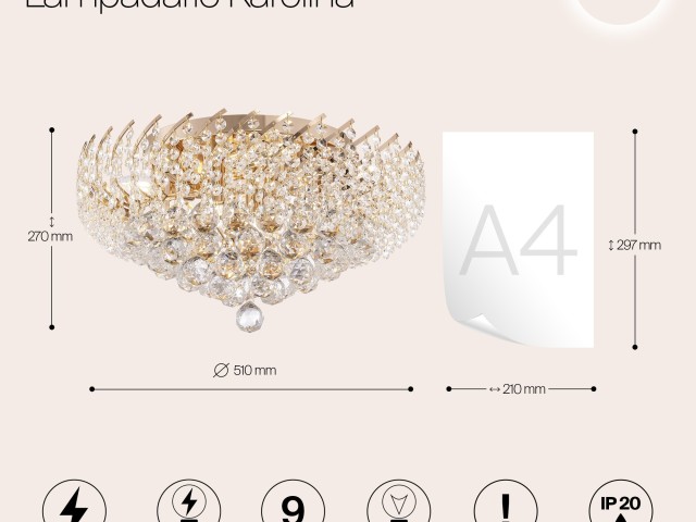 Люстра Maytoni DIA120-09-G фото:14