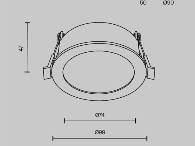 Встраиваемый светильник Technical DL130-GX53-W фото:4