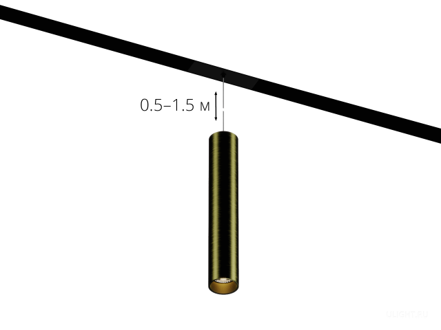 HOKASU OneLine Tube Hang (BLACK GOLD/D55/320mm — 3K/10W/38deg) — GEN2 фото:1