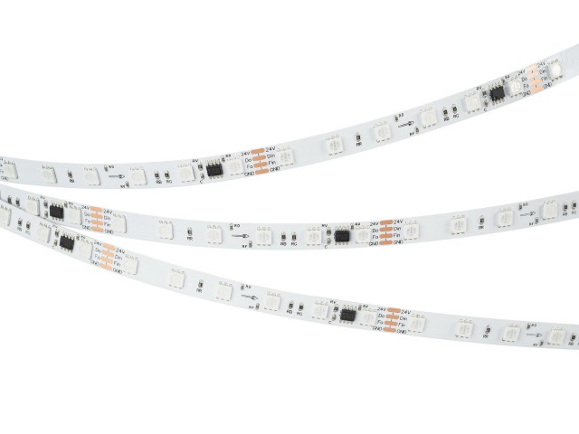 Лента SPI-B60-10mm 24V RGB-PX6-BPT (12 W/m, IP20, 5060, 5m) (Arlight, бегущий огонь) фото:5