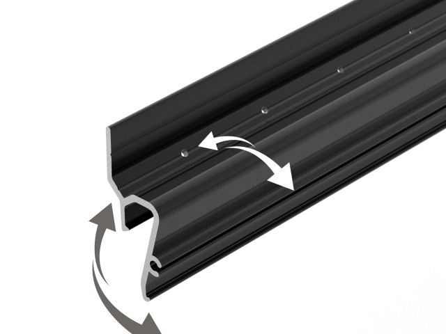 Профиль STRETCH-SHADOW-TECH-VENT-2000 BLACK (A2-DELTA) (Arlight, Алюминий) фото:7