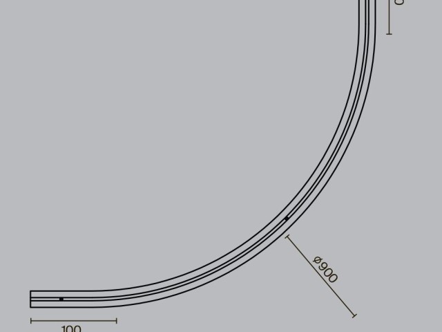 Комплектующие для встраиваемой трековой системы Technical TRA184-R900-12B фото:1