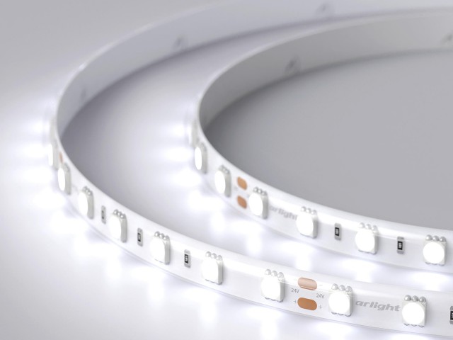 Лента RTW 2-5000SE 24V Cool 2x (5060, 300 LED, LUX) (Arlight, 14.4 Вт/м, IP65) фото:5