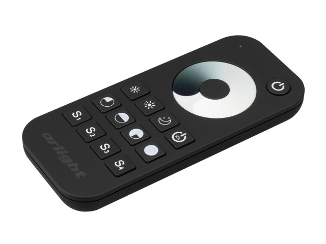 Пульт SMART-R24-DIM Black (1 зона, 2.4G) (Arlight, IP20 Пластик, 5 лет) фото:2