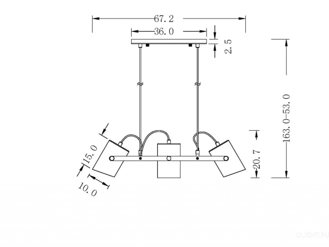 Подвесной светильник Freya FR4005PL-03BBS фото:1