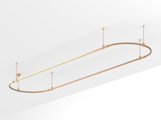 Основание ART-APRIORI-OVAL-ROD-400-4000x1000 (GD) (Arlight, IP20 Металл, 3 года) фото:1