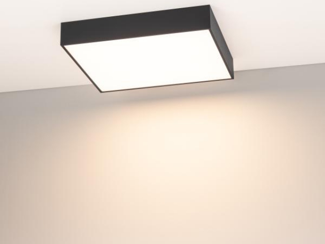 Светильник SP-QUADRO-S400x400-40W Warm3000 (BK, 120 deg, 230V) (Arlight, IP40 Металл, 3 года) фото:1
