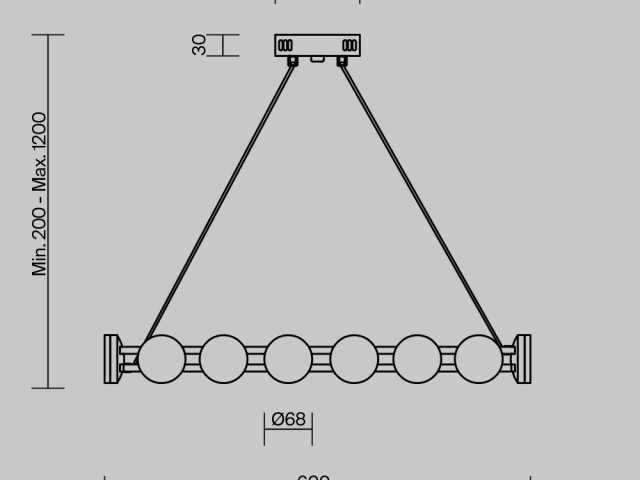 Подвесной светильник Freya FR6180PL-L32B фото:4