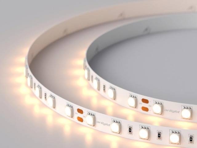 Лента RT 2-5000 24V Warm2700 2x (5060, 300 LED, LUX) (Arlight, 14.4 Вт/м, IP20) фото:10