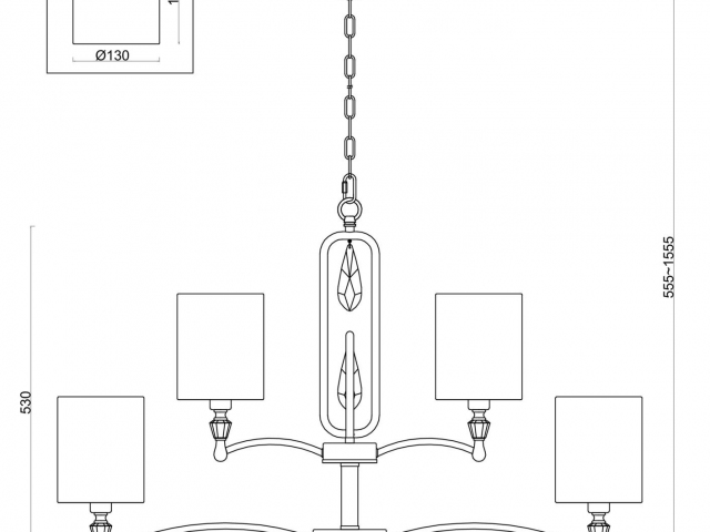 Подвесной светильник Freya FR1007PL-12BS фото:5