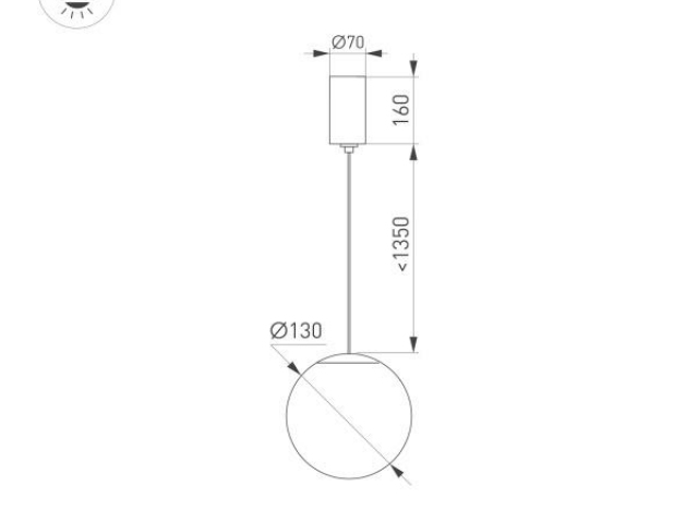 Светильник SP-BEADS-HANG-R130-10W Warm3000 (BK-GD, 250 deg, 230V) (Arlight, IP20 Металл, 5 лет) фото:6