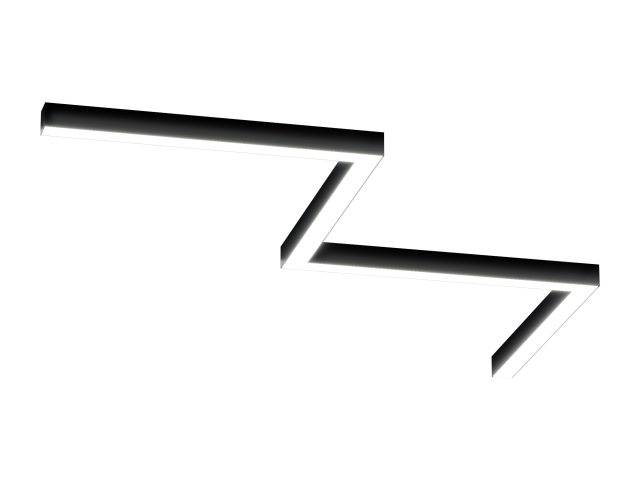Светильник HOKASU Z S50 (RAL9005/4x650mm-90/LT70 — 4K/54W) фото:1