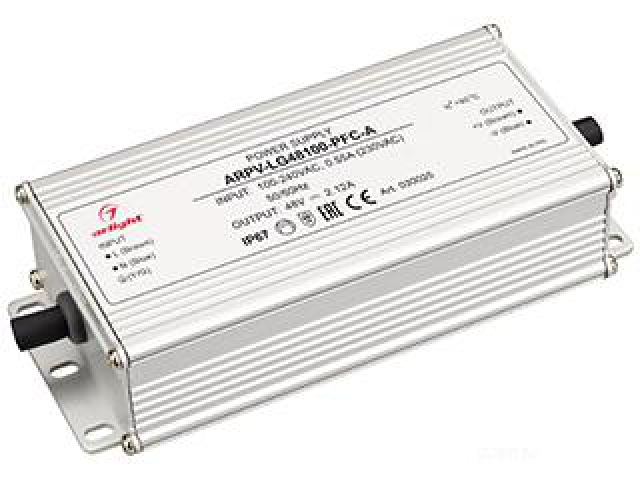 Блок питания ARPV-LG48100-PFC-A (48V, 2.12A, 100W) (Arlight, IP67 Металл, 5 лет) фото:3