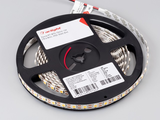 Лента RT-B72-10mm 12V Cool 8K-CX1 (15.6 W/m, IP20, 5060, 5m) (Arlight, резка 1 светодиод) фото:4