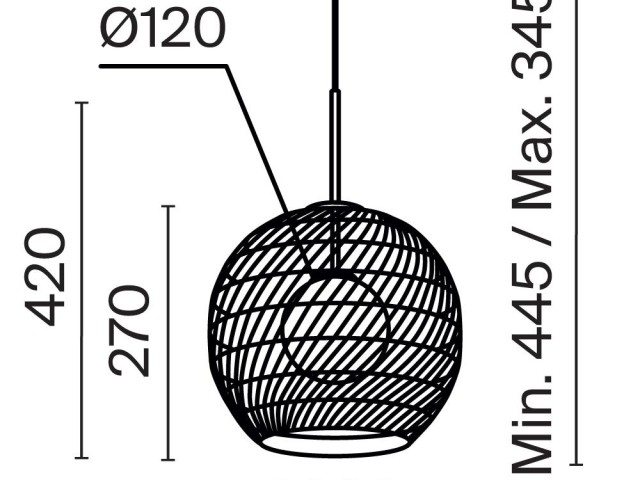 Подвесной светильник Maytoni MOD204PL-01B1 фото:2