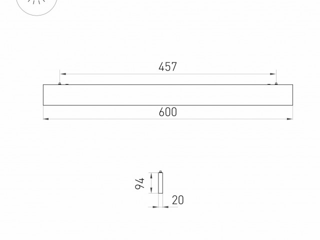 Светильник ALT-LINEAIR-FLAT-UPDOWN-DIM-S2094-600-25W Day4000 (BK, 100 deg, 230V) (Arlight, IP20 Металл, 3 года) фото:5