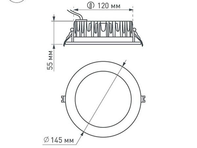 Светодиодный светильник LTD-145WH-FROST-16W Warm White 110deg (Arlight, IP44 Металл, 3 года) фото:9