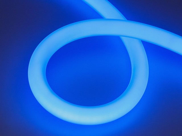 Лента герметичная MOONLIGHT-BLACK-SIDE-G280-D25mm 24V RGB 360deg (14.4 W/m, IP65, 3m, wire x1) (Arlight, Вывод боковой, 3 года) фото:3