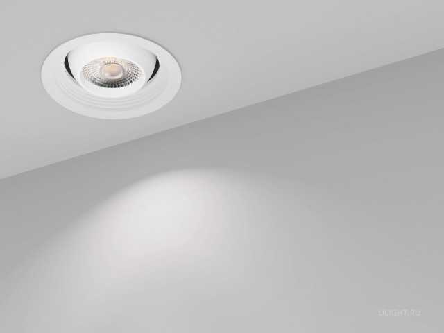 Cветильник HOKASU DOT HS80 IN Spin Prom (RAL9003/60deg — 5K/10-30W/CRI90) фото:6