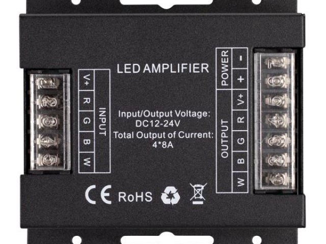 Усилитель ARL-5022-RGBW (12-24V, 4x8A, 384-768W) (Arlight, IP20 Металл, 3 года) фото:13
