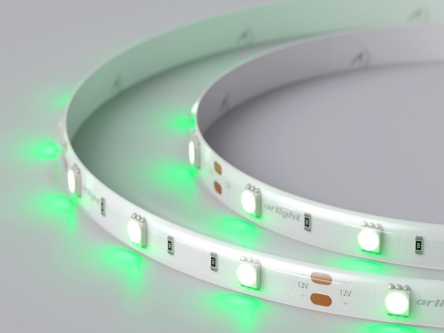 Лента RTW 2-5000SE 12V Green (5060, 150 LED, LUX) (Arlight, 7.2 Вт/м, IP65) фото:7