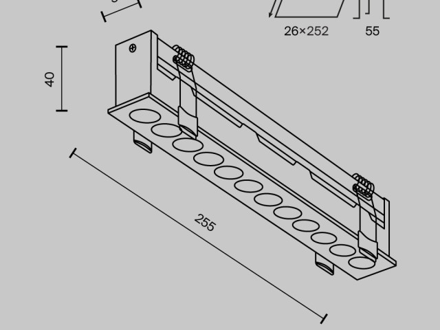 Встраиваемый светильник Technical DL065-20W3-6K-W фото:9