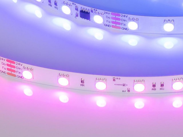 Лента SPI-B60-10mm 24V RGB-PX6-BPT (12 W/m, IP20, 5060, 5m) (Arlight, бегущий огонь) фото:2