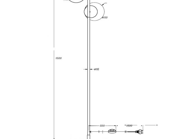Напольный светильник (торшер) Maytoni MOD048FL-03G фото:8