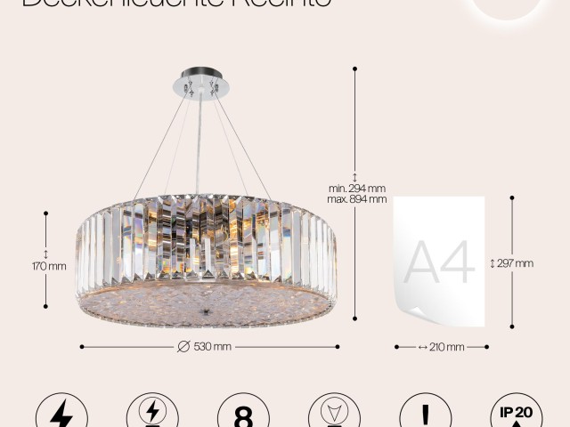 Потолочный светильник Maytoni MOD080CL-08CH фото:4