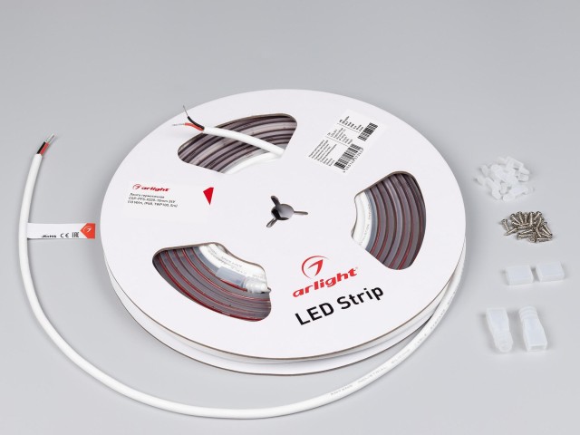 Лента герметичная CSP-PFS-X320-10mm 24V Warm2700 (10 W/m, IP68, TWP100, 5m) (Arlight, -) фото:4