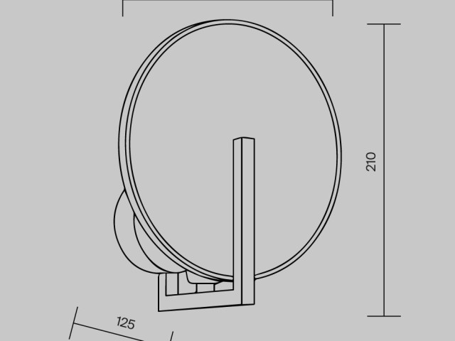 Настенный светильник (бра) Maytoni MOD099WL-01G2 фото:2