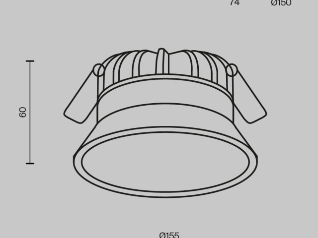 Встраиваемый светильник Technical DL055-18W3-4-6K-W фото:6