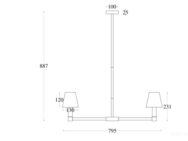 Подвесной светильник Maytoni MOD104PL-07B фото:1