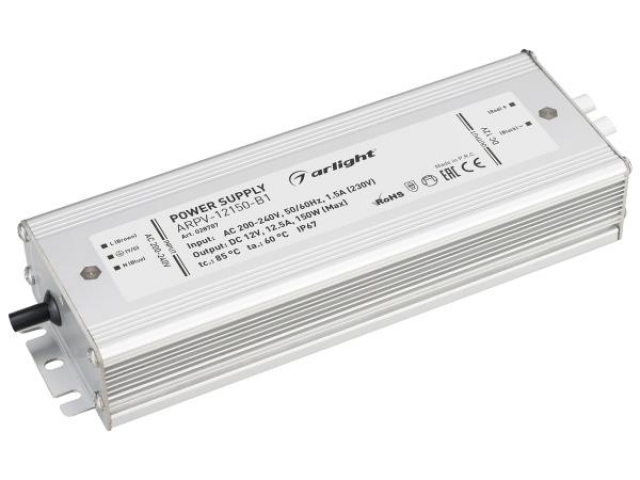 Блок питания ARPV-12150-B1 (12V, 12,5A, 150W) (Arlight, IP67 Металл, 3 года) фото:3