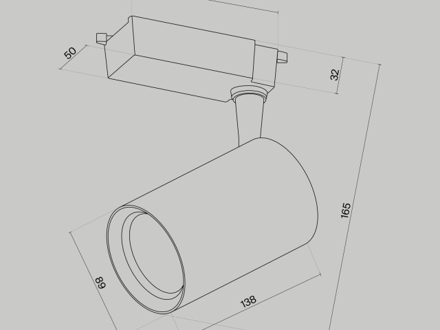 Трековый светильник Technical TR003-1-15W3K-S-B фото:11