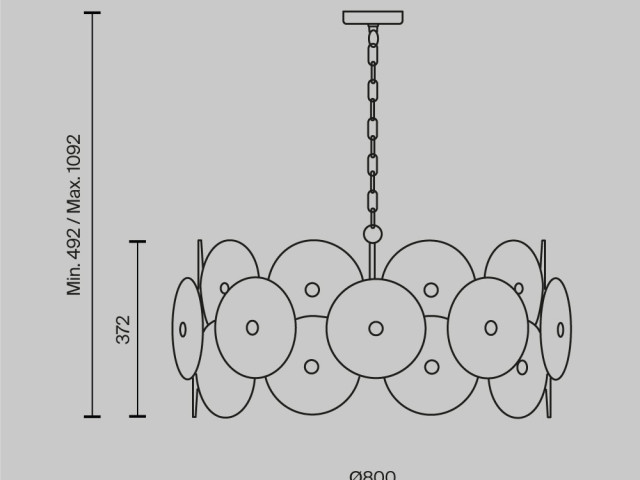 Подвесной светильник Maytoni MOD007PL-10G фото:20