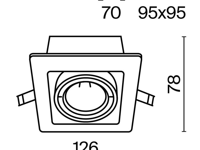 Встраиваемый светильник Technical DL008-2-01-W фото:13
