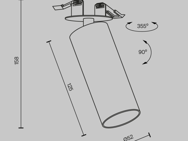 Встраиваемый светильник Technical C053CL-L12W2.7K-W-BS фото:62