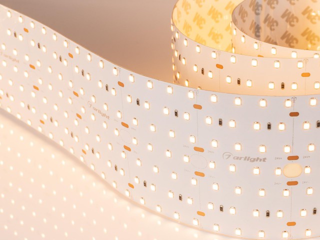 Лента S2-2500 24V Warm 3000K 85mm (2835, 560 LED/m, LUX) (Arlight, 40 Вт/м, IP20) фото:2