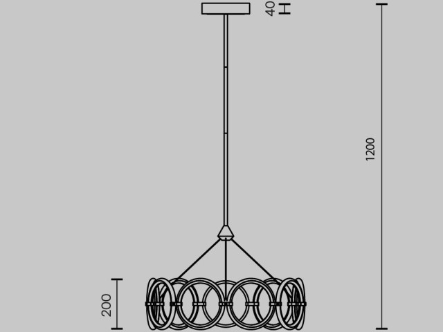Подвесной светильник Maytoni MOD357PL-L40BS3K фото:2
