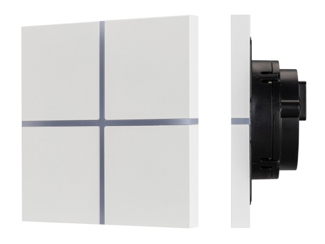 INTELLIGENT ARLIGHT Сенсорная панель KNX-304-13-IN White (BUS, Frameless) (IARL, IP20 Металл, 2 года) фото:1