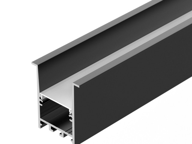 Профиль SL-COMFORT-4551-F-2000 ANOD BLACK (Arlight, Алюминий) фото:1