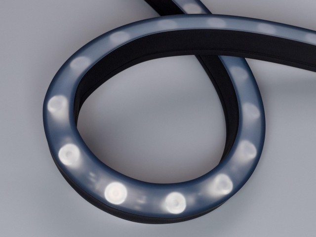 Грейзер DMX THOR-3D-F24-25x27mm 24V RGB (17 W/m, IP65, 1m, wire x2) (Arlight, Силикон) фото:7