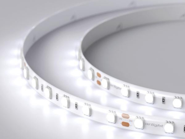 Лента RTW 2-5000SE 24V Cool 2x (5060, 300 LED, LUX) (Arlight, 14.4 Вт/м, IP65) фото:7