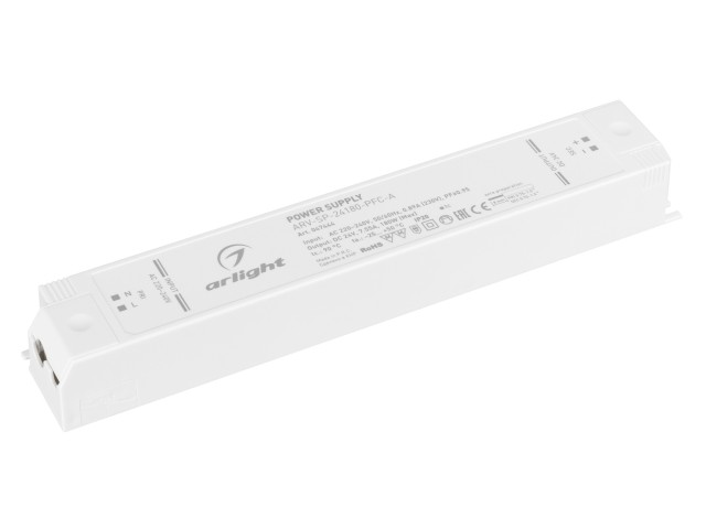 Блок питания ARV-SP-24180-PFC-A (24V, 7.5A, 180W) (Arlight, IP20 Пластик, 5 лет) фото:4